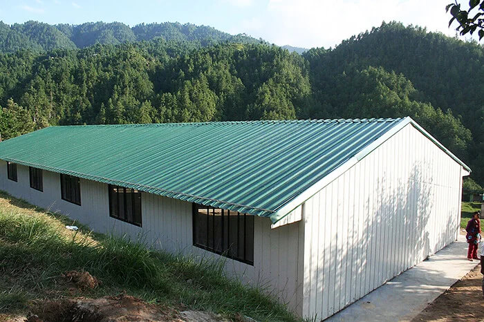Shelter constructed at Palung for earthquake rehabilitation